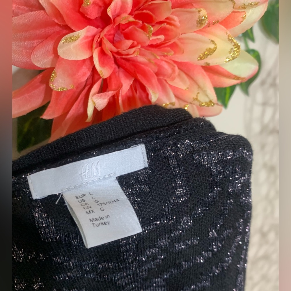 H&M Open Front Sparkly Cardigan - image 6